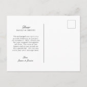 We did married Flat Announcement Card Ankündigungspostkarte (Rückseite)