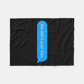 We Didn't Even Kiss Fleecedecke (Vorderseite (Horizontal))