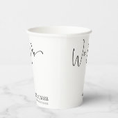 We Do Classic Modern Minimal Minimalist Wedding Pappbecher (Rechts)