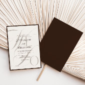 We Do Espresso Old Money Wedding Invitation Einladung