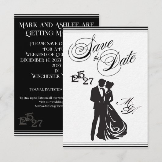 We Do Formal Save the Date (Vorne/Hinten)