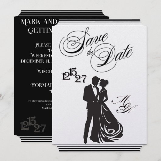 We Do Formal Save the Date Einladung (Vorne/Hinten)