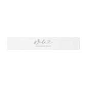 We Do Minimal Heart Chic Wedding Script Belly Band (Flach)