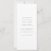 We Do Rustic Modern Script Bookmark Photo Wedding Save The Date (Rückseite)