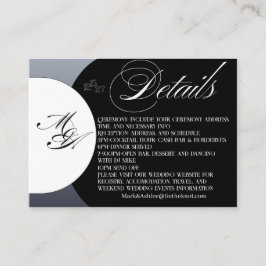 We Do Tuxedo Collection Details Enclosure Card Begleitkarte