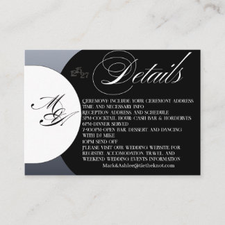 We Do Tuxedo Collection Details Enclosure Card Begleitkarte