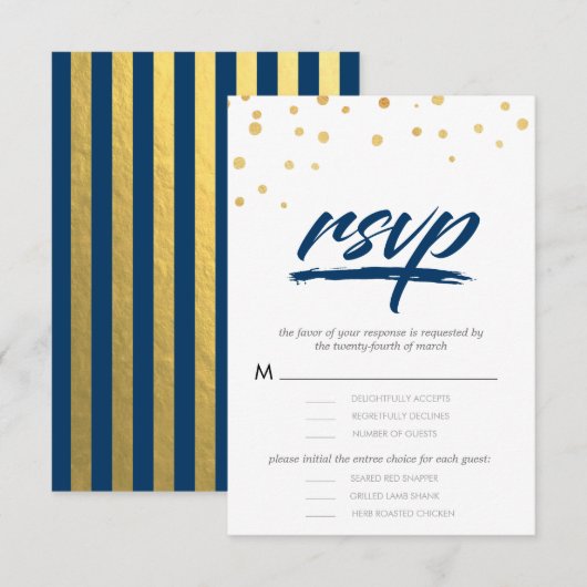 "We do" Typografie RSVP Karten \ WEDDINGS (Vorne/Hinten)