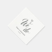 We Do Wedding Napkin Serviette (Ecke)