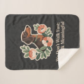 We Don’t Walk Fast; We Walk Meaningful Sherpadecke (Vorderseite (Horizontal))