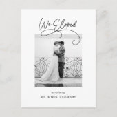We Eloped Loop Foto Postcard Postkarte (Vorderseite)