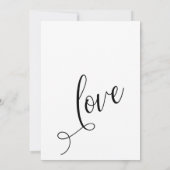 "We Eloped" Typografy Post Wedebration Einladung (Rückseite)