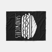 We Finish Each Other's Sandwiches Funny Matching Fleecedecke (Vorderseite (Horizontal))