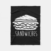 We Finish Each Other's Sandwiches Funny Matching  Fleecedecke (Vorderseite)