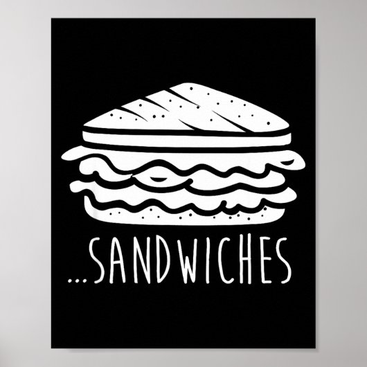 We Finish Each Other's Sandwiches Funny Matching  Poster (Vorne)