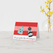 We go together like salt and pepper karte (Gelbe Blume)