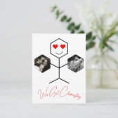 We Got Chemistry Modern Photo Valentines Day Card (Stehend Vorderseite)