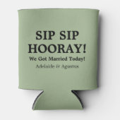 We Got Married Green Cooler Dosenkühler (Vorderseite)