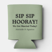 We Got Married Green Cooler Dosenkühler (Rückseite)