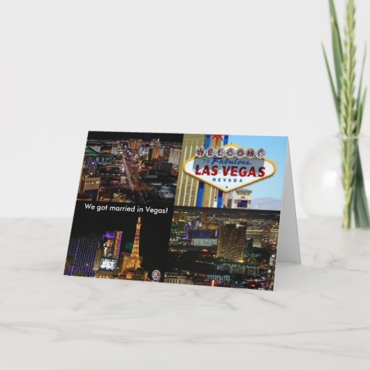 We got married in Vegas! Card Ankündigung (Vorderseite)