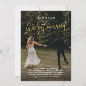 We got married photo wedding ankündigung (Vorderseite)