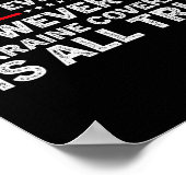 We Have Lied About Everything Ukrainian Support Uk Poster (Ecke)