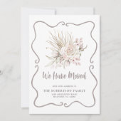 We Have Moved Blush Roses New Address Ankündigung (Vorderseite)