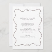 We Have Moved Blush Roses New Address Ankündigung (Rückseite)