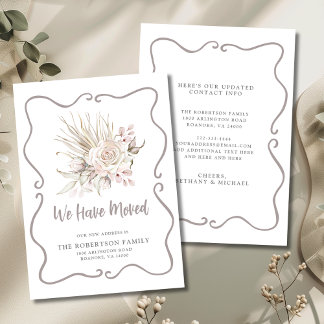 We Have Moved Blush Roses New Address Ankündigung