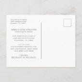 We Have Moved Boho Blush Roses New Address Postkarte (Rückseite)