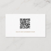 We have reserved seats Custom QR CODE Gold Begleitkarte (Rückseite)