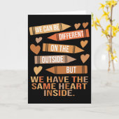 We Have The Same Heart Inside Unity Black History  Karte (Gelbe Blume)