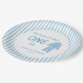 We Haven't Slept One Bit Pajamas Birthday Pappteller (Schrägansicht)