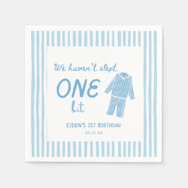 We Haven't Slept One Bit Pajamas Birthday Serviette