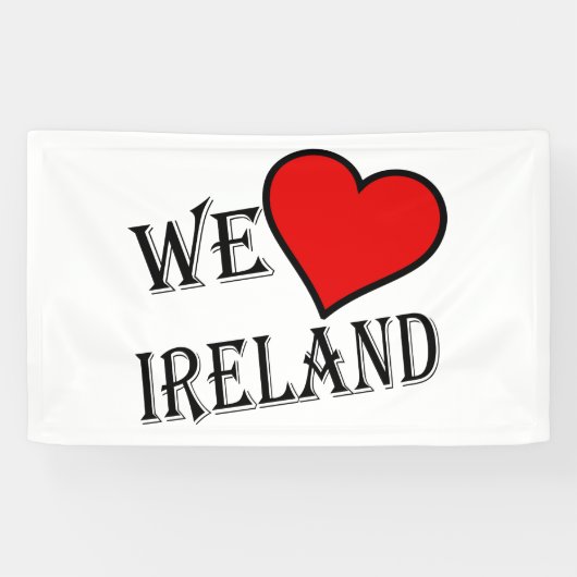 We Heart Ireland bk (h) bnrcna Banner (Horizontal)