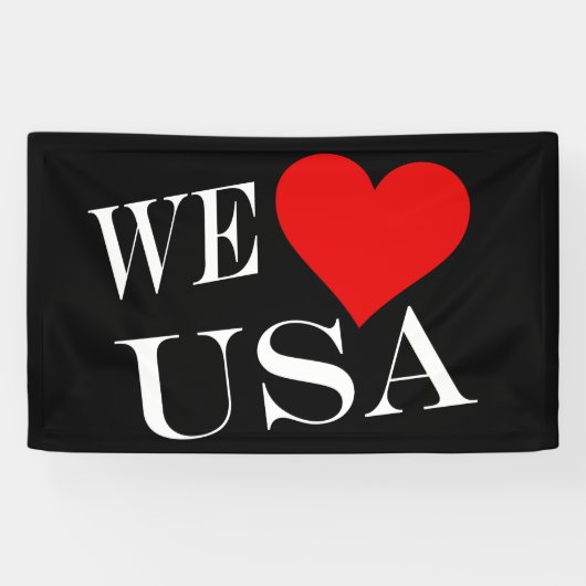 We Heart USA wt (h) bncnt Banner (Horizontal)