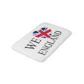 We Heartflag England bk bmcnt Badematte (Schrägansicht)