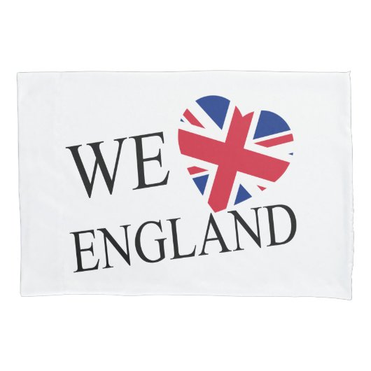We Heartflag England bk pkt Kissenbezug (Vorderseite)