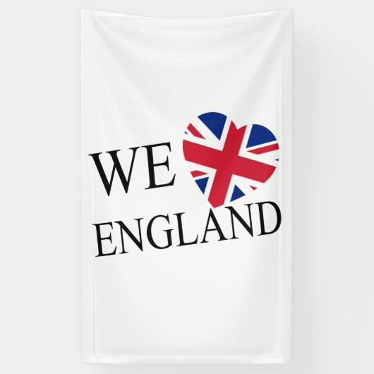 We Heartflag England bk (v) bncnt Banner (Vertikal)