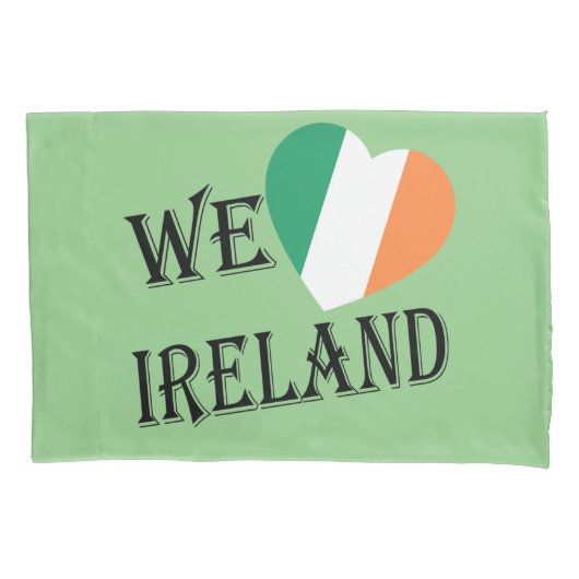 We Heartflag Ireland bk pccm Kissenbezug (Vorderseite)