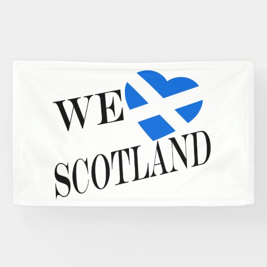 We Heartflag Scotland bk (h) bncnt Banner (Horizontal)