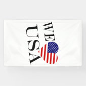 We Heartflag USA bk (v) bncnt Banner (Horizontal)