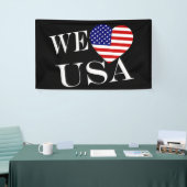 We Heartflag USA wt (h) bncnt Banner (Messeveranstaltung)
