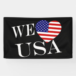 We Heartflag USA wt (h) bncnt Banner
