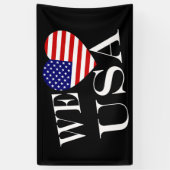 We Heartflag USA wt (h) bncnt Banner (Vertikal)