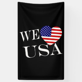 We Heartflag USA wt (v) bncnt Banner