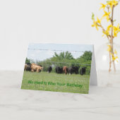 We Herd It Was Your Birthday Karte (Gelbe Blume)