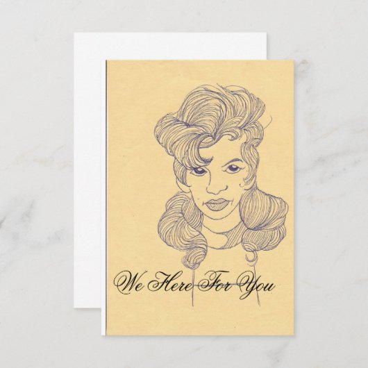 We Here For You-Law firm card Save The Date (Vorne/Hinten)