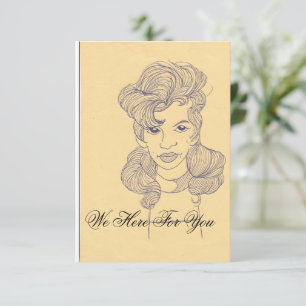 We Here For You-Law firm card Save The Date