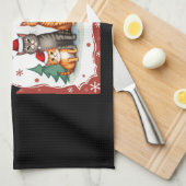 We Hiss You A Meowy Catmas Funny Cat Christmas Ugl Geschirrtuch (Viertel Falte)