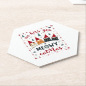 We Hiss You A Meowy Catmas Funny Cat Christmas Ugl Untersetzer (angewinkelt)